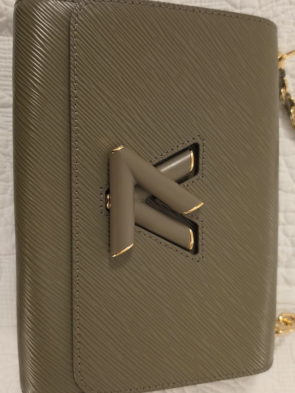 Louis Vuitton Twist Epi Mm Khaki Bag